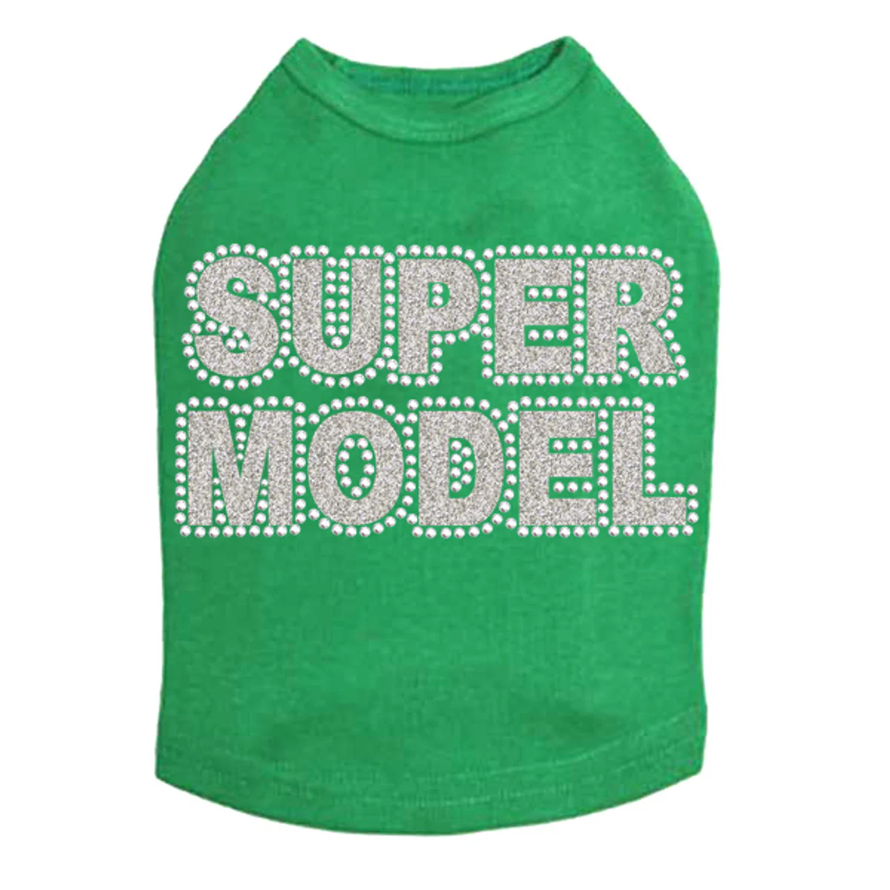 Super Model  (Silver) - Dog Tank - Image 4