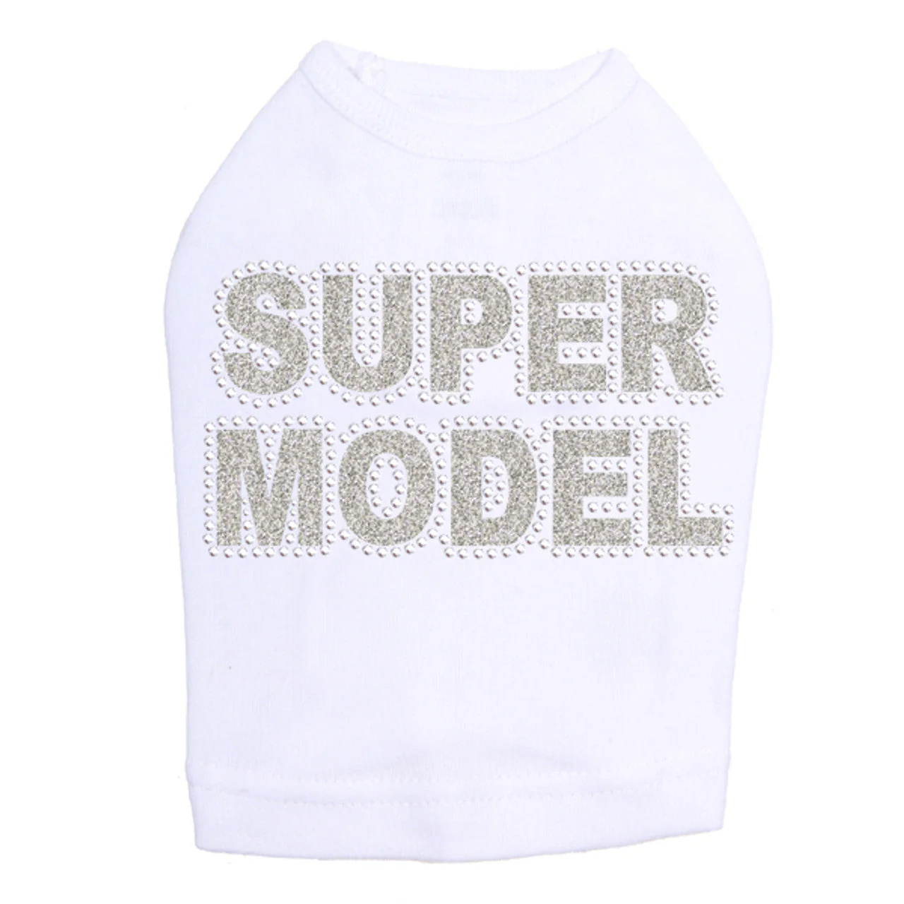 Super Model  (Silver) - Dog Tank - Image 5