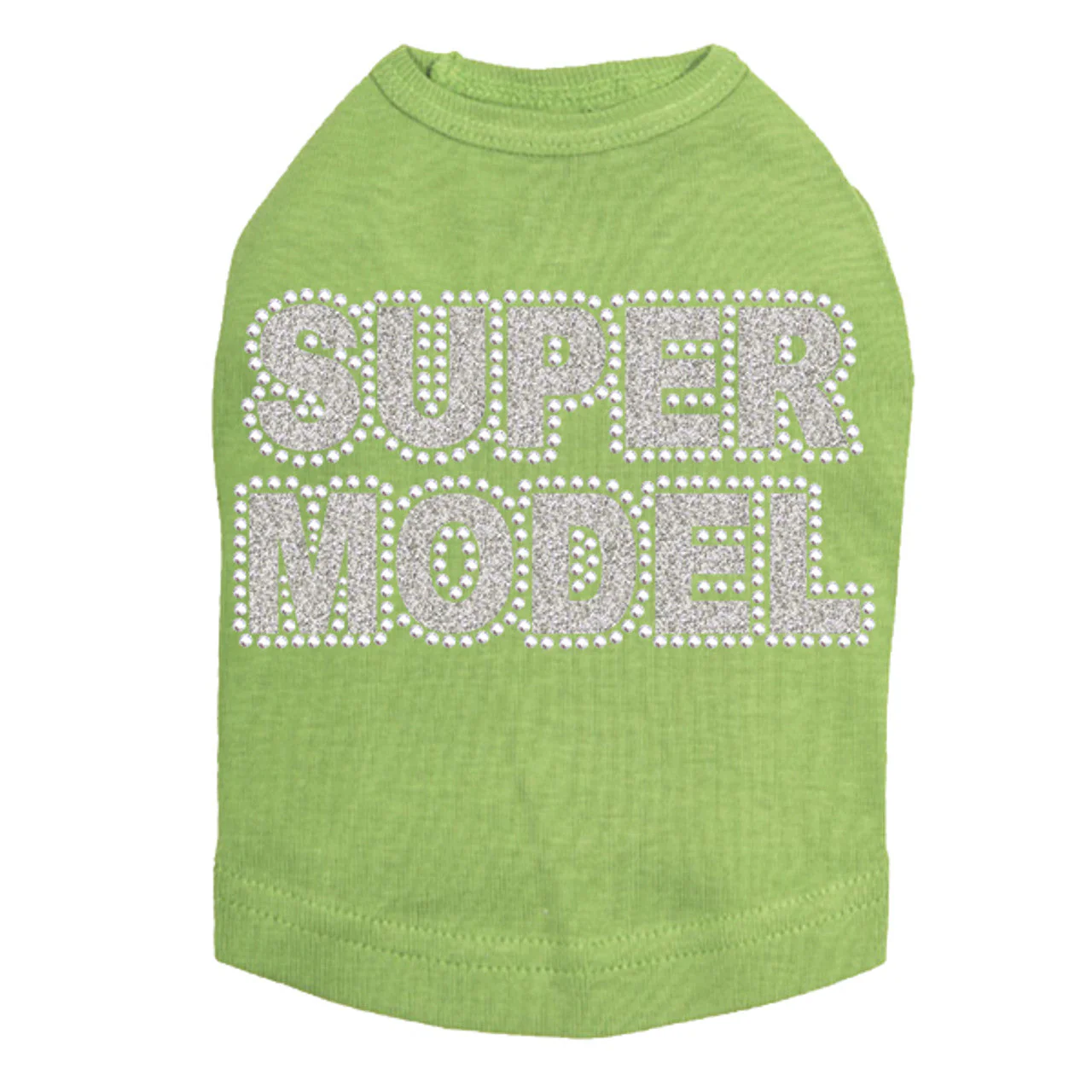 Super Model  (Silver) - Dog Tank - Image 7