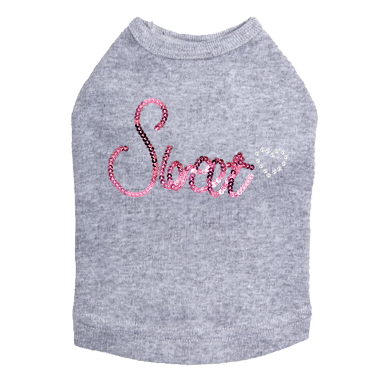 Sweet (Pink Sequins) - Dog Tank - Image 12
