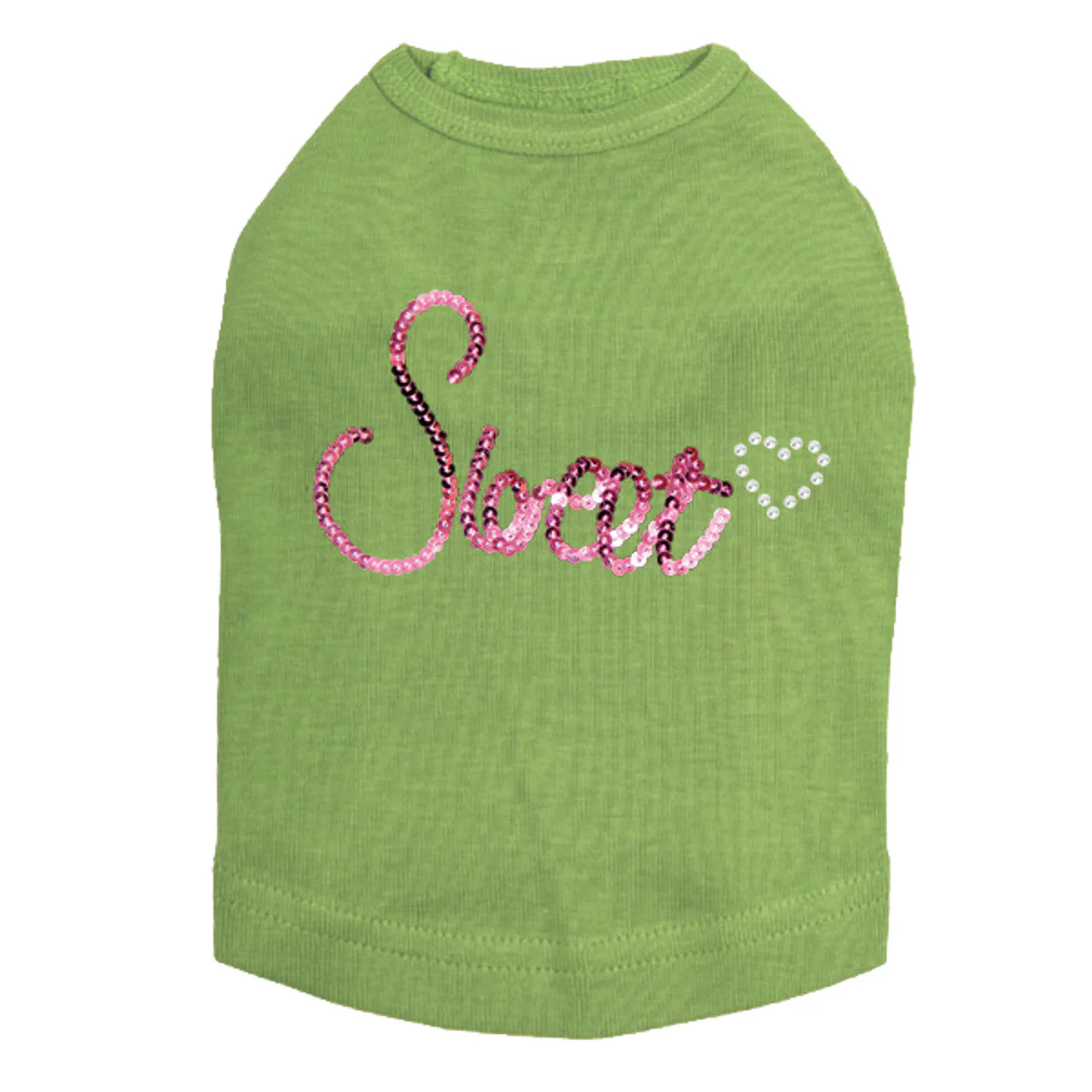 Sweet (Pink Sequins) - Dog Tank - Image 14