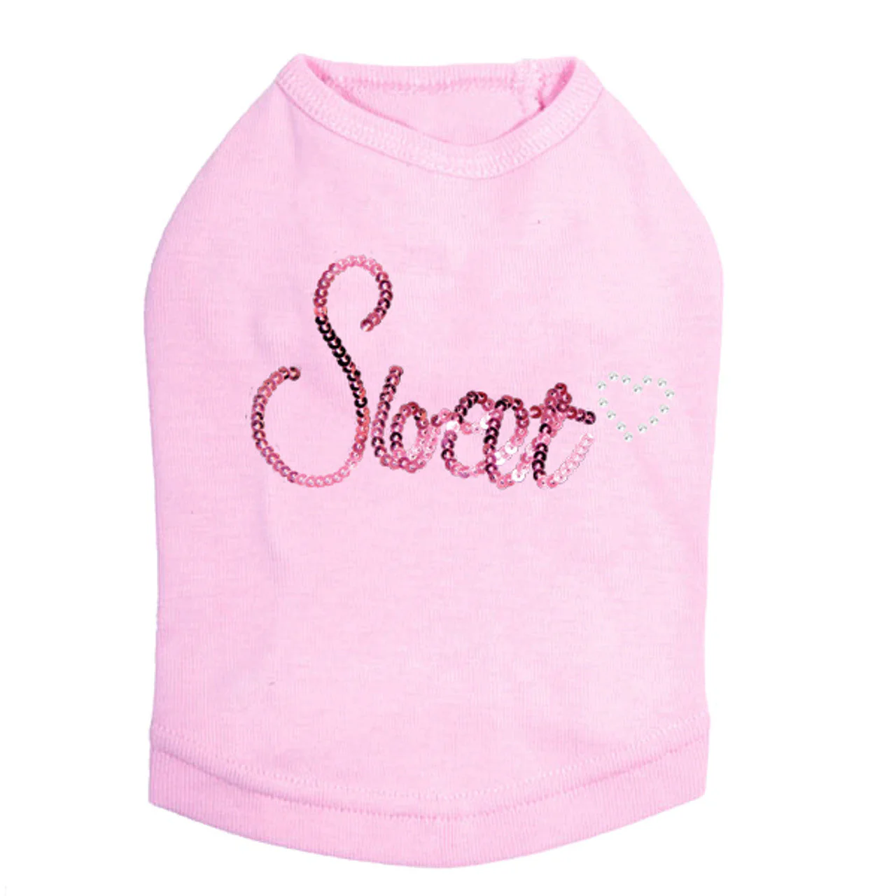 Sweet (Pink Sequins) - Dog Tank - Image 3
