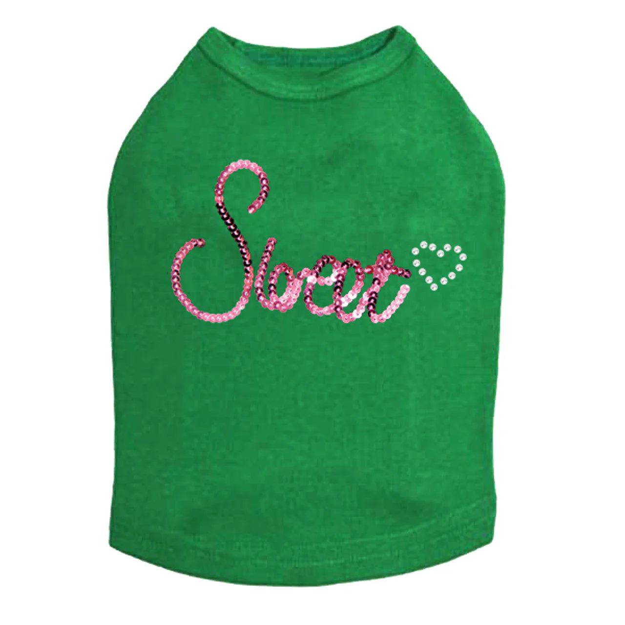 Sweet (Pink Sequins) - Dog Tank - Image 5