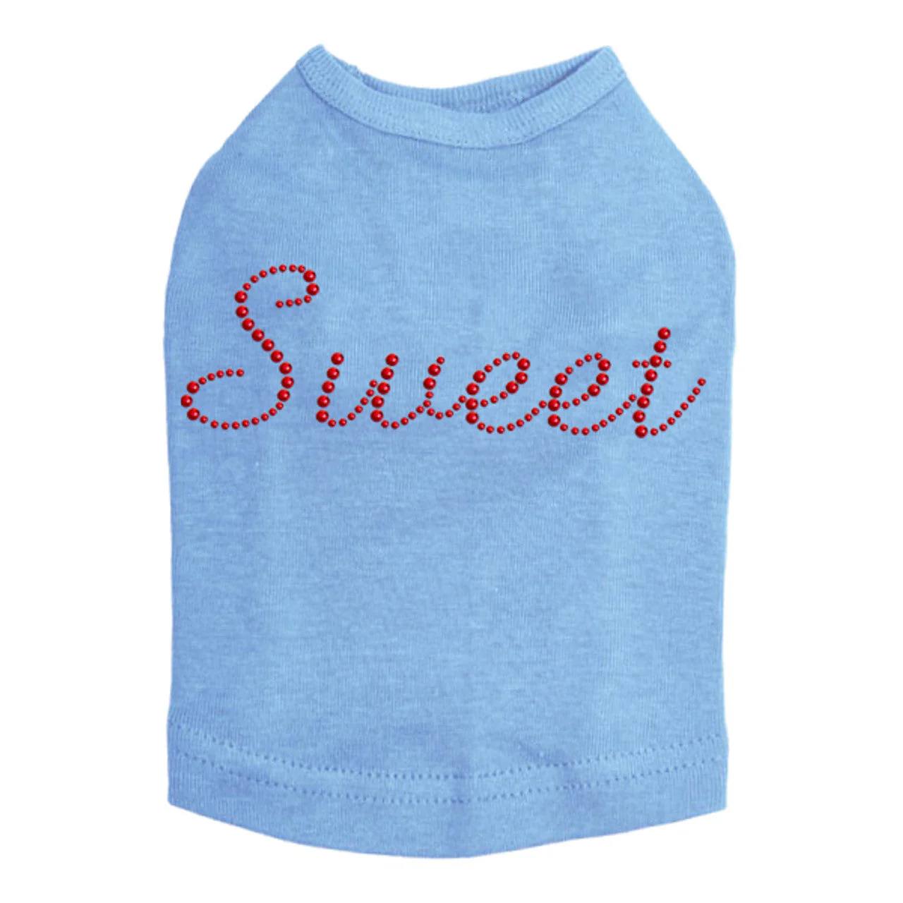 Sweet (Red Rhinestuds) - Dog Tank - Image 2