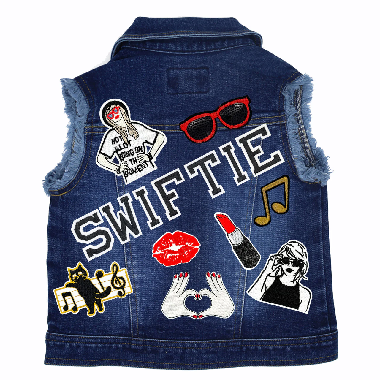 Swiftie Inspired Kids Denim Vest - Image 3