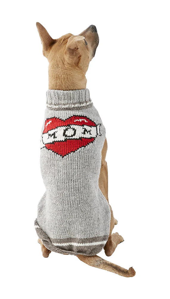 Tattooed Mom Wool Dog Sweater - Image 3