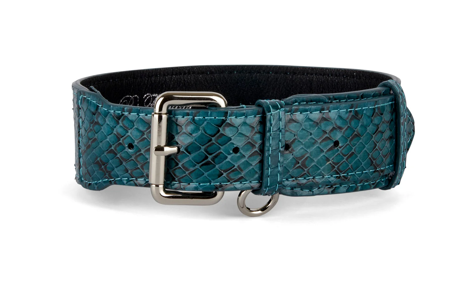 Teal and Black Snake Classic Collar - Image 4