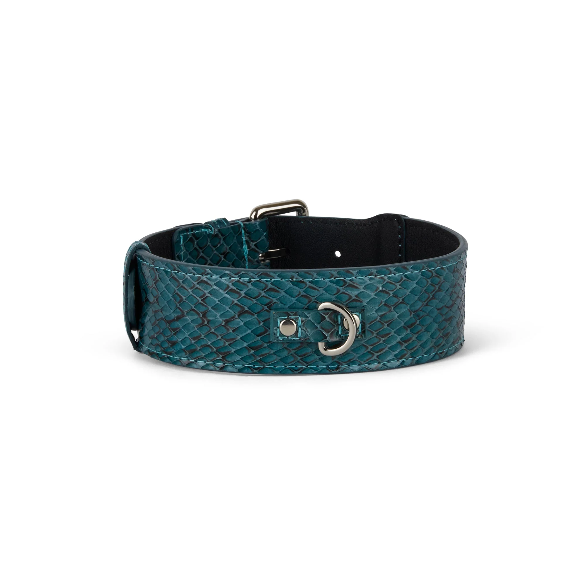 Teal and Black Snake Classic Collar - Image 6