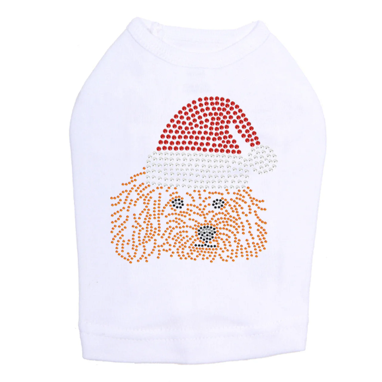Teddy Poodle with Santa Hat - Dog Tank - Image 10
