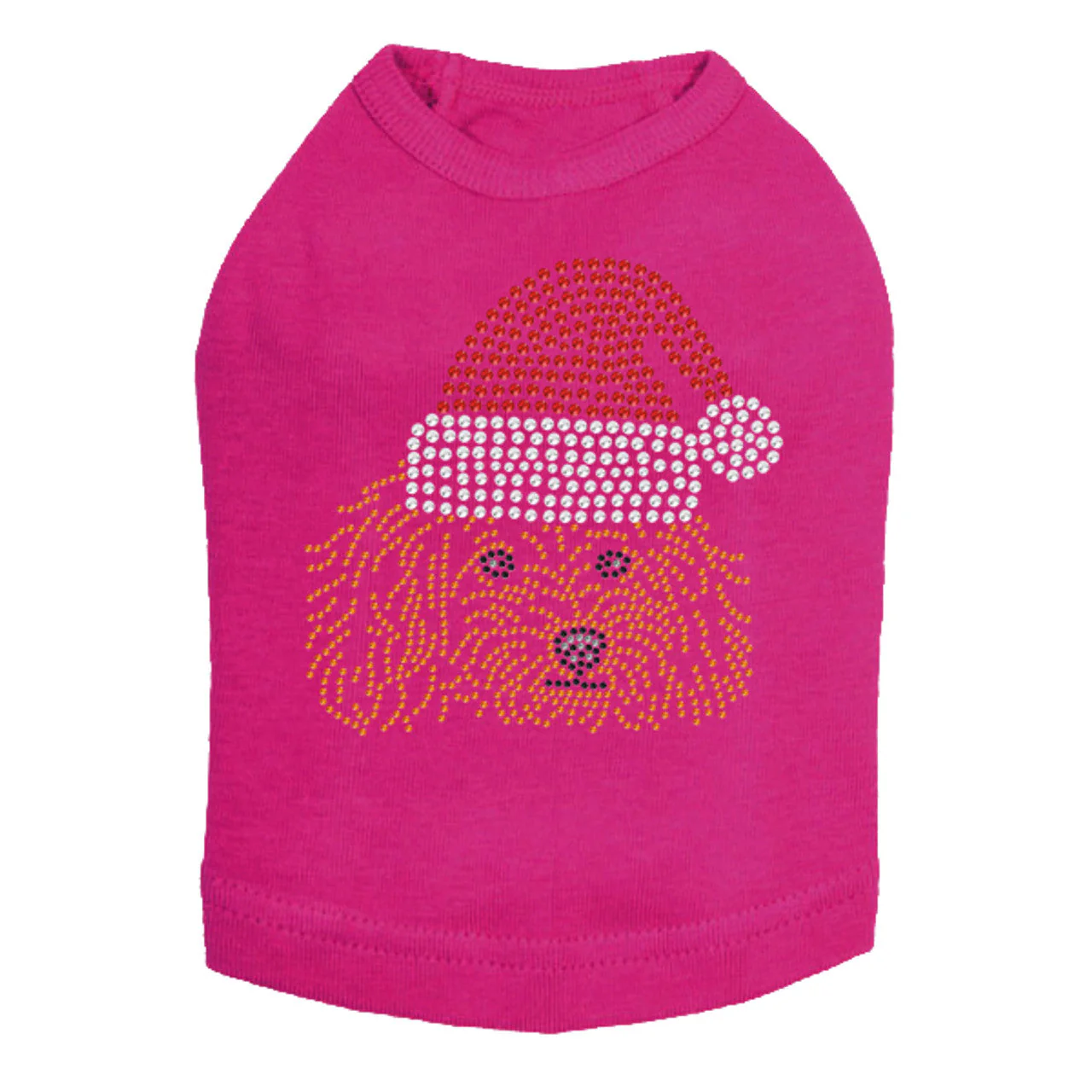Teddy Poodle with Santa Hat - Dog Tank - Image 14