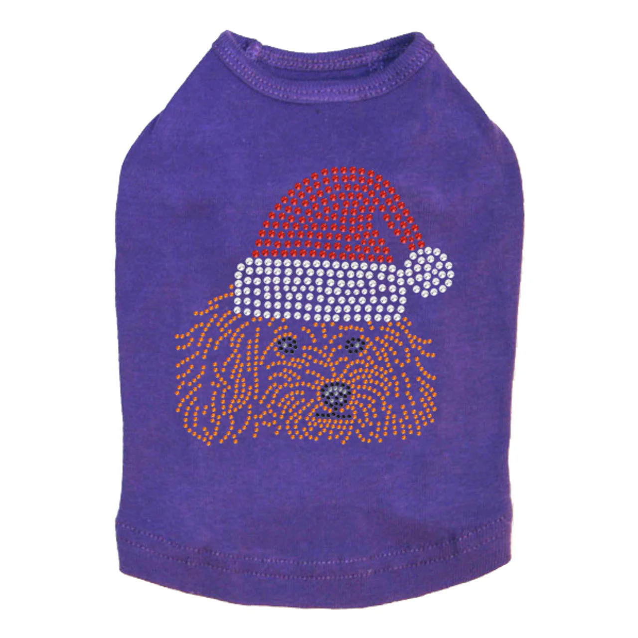 Teddy Poodle with Santa Hat - Dog Tank - Image 5
