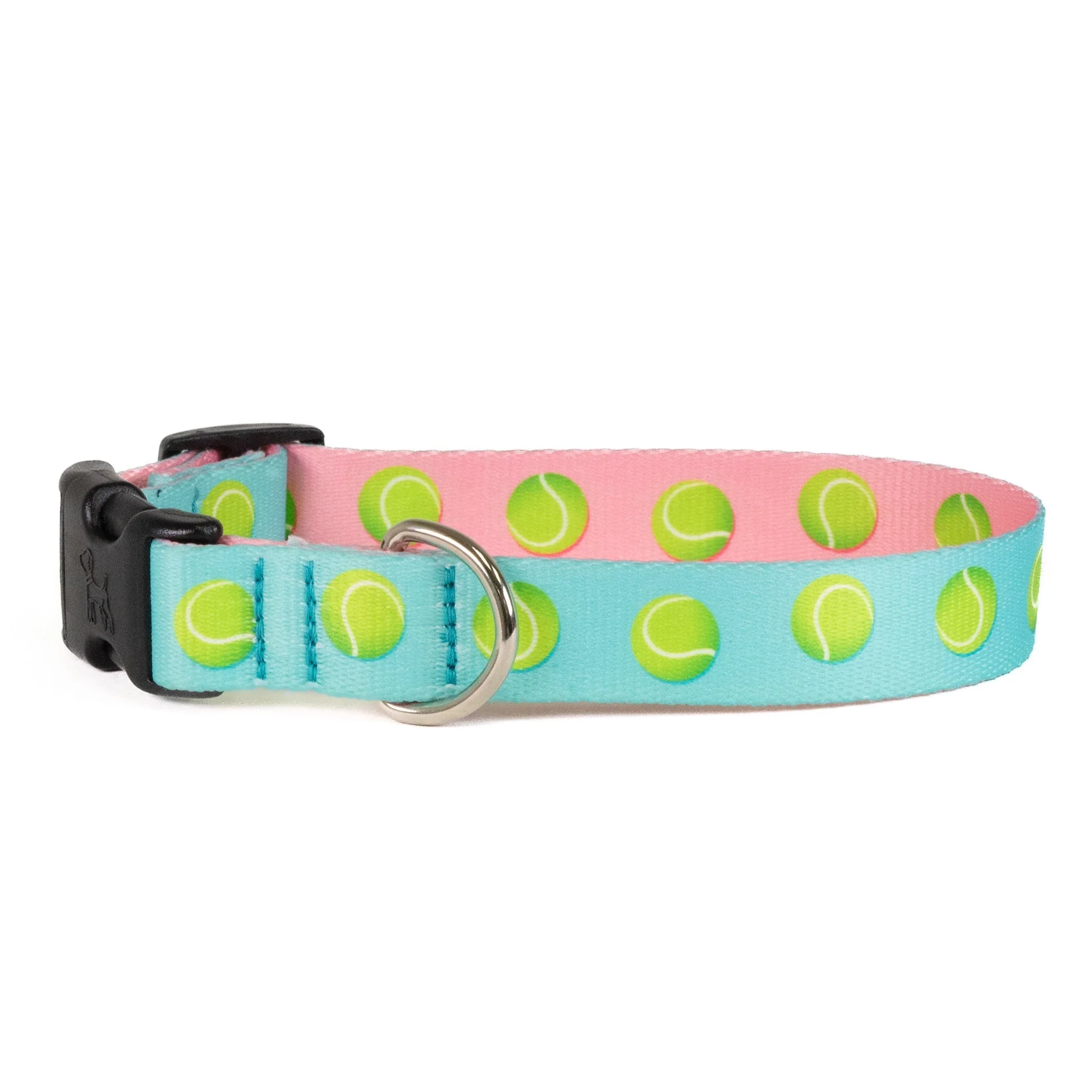 Up Country Tennis Balls Printed Made in USA Dog Collar - Image 2