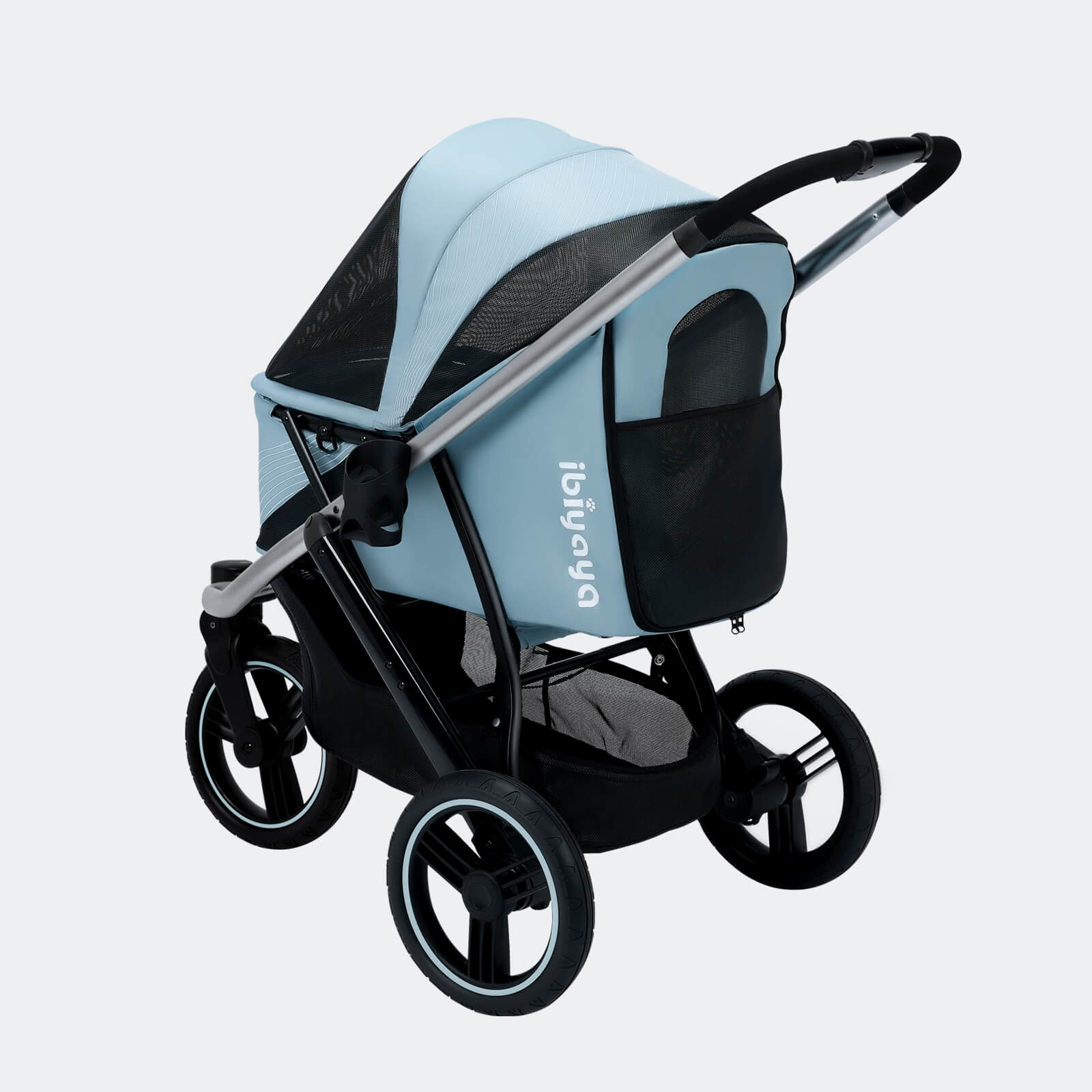 The Beast Pet Jogging Stroller, 3-Wheel All-Terrain Dog-Cat Pram - Image 13