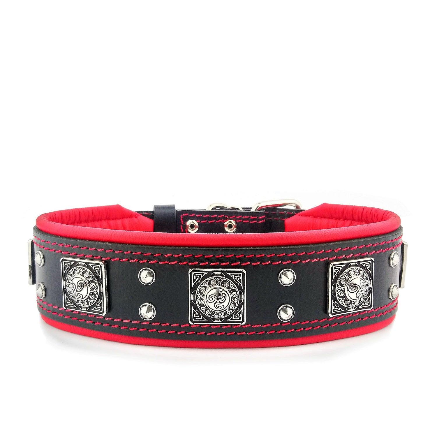 Bestia Dog Gear Genuine Leather Dog Collar - Black - Image 2