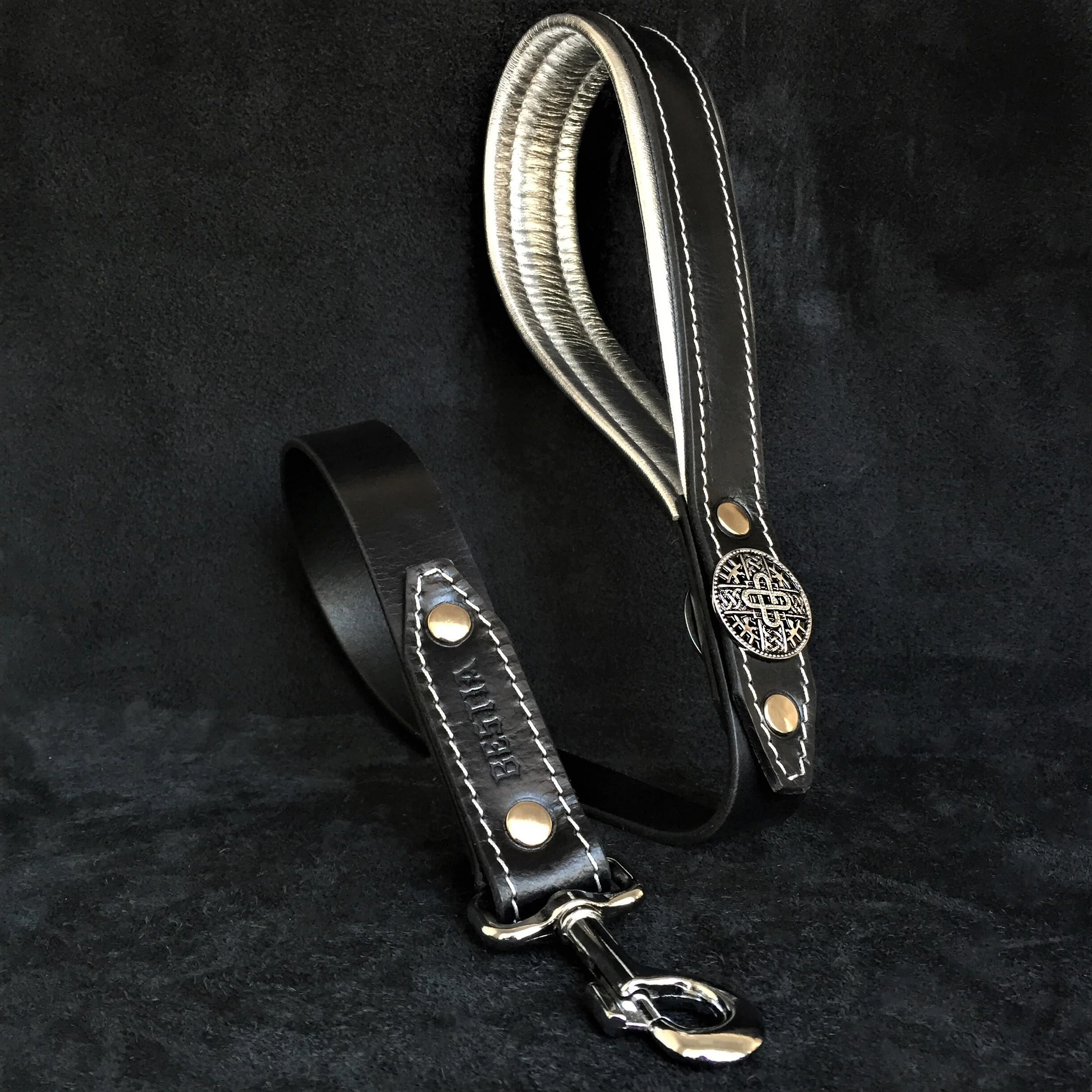 Bestia Dog Gear Genuine Leather Dog Collar