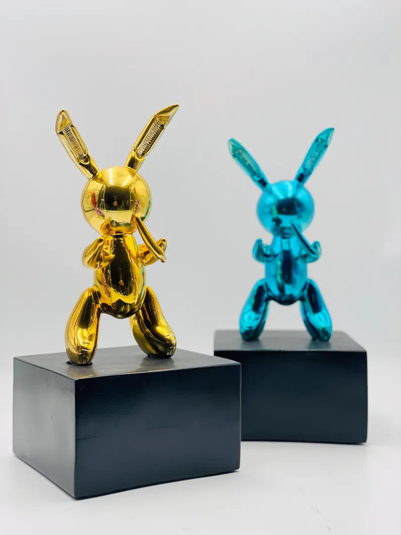 The Luxe Balloon Rabbit – Modern Pop Art Sculpture - Image 4