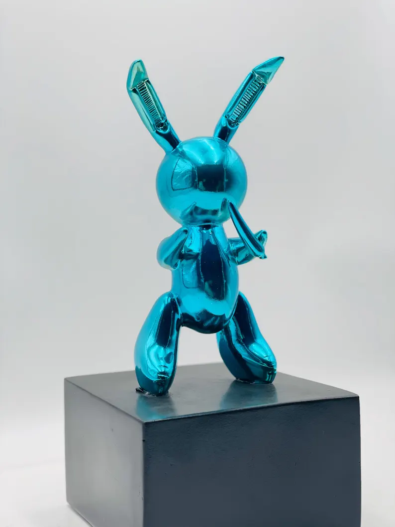 The Luxe Balloon Rabbit – Modern Pop Art Sculpture - Image 5