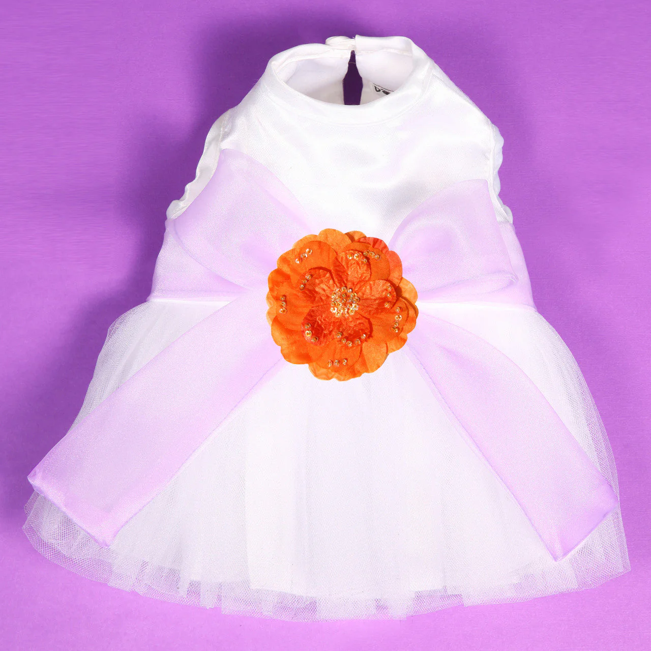 The Madeleine Harness Dog Dress with Lilac Sash - Image 10