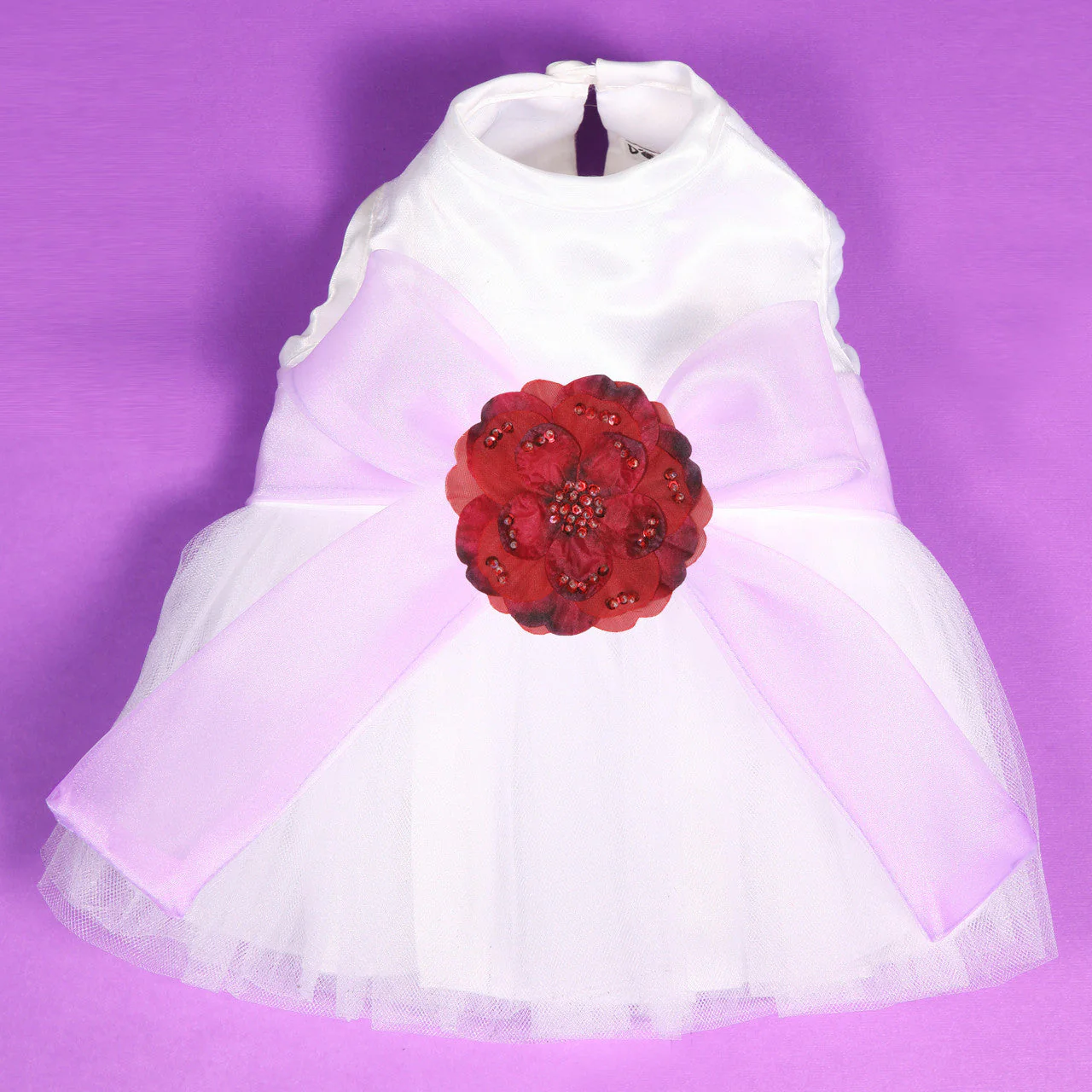 The Madeleine Harness Dog Dress with Lilac Sash - Image 12