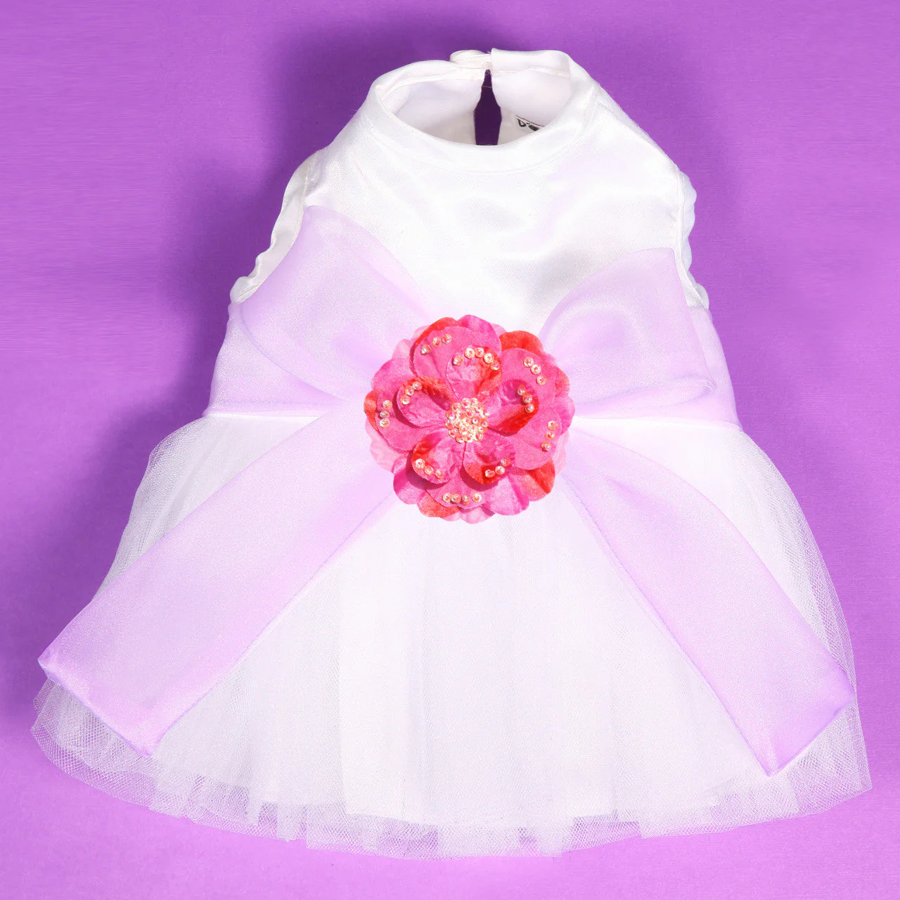 The Madeleine Harness Dog Dress with Lilac Sash - Image 22