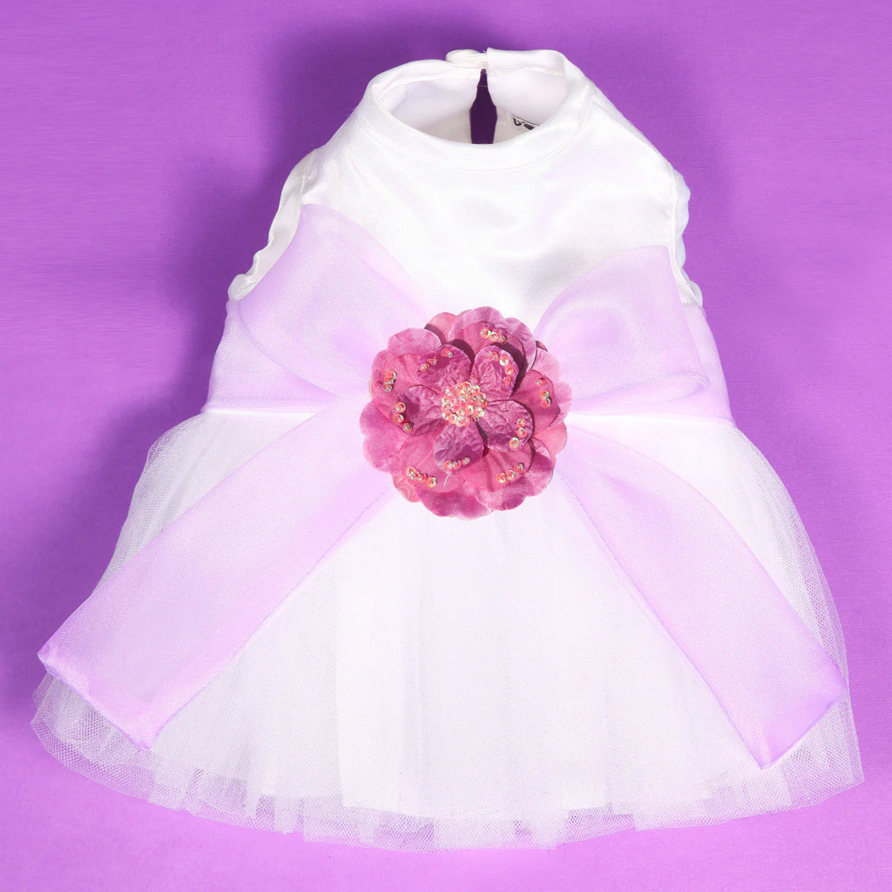 The Madeleine Harness Dog Dress with Lilac Sash - Image 23