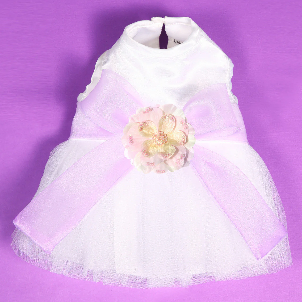 The Madeleine Harness Dog Dress with Lilac Sash - Image 26