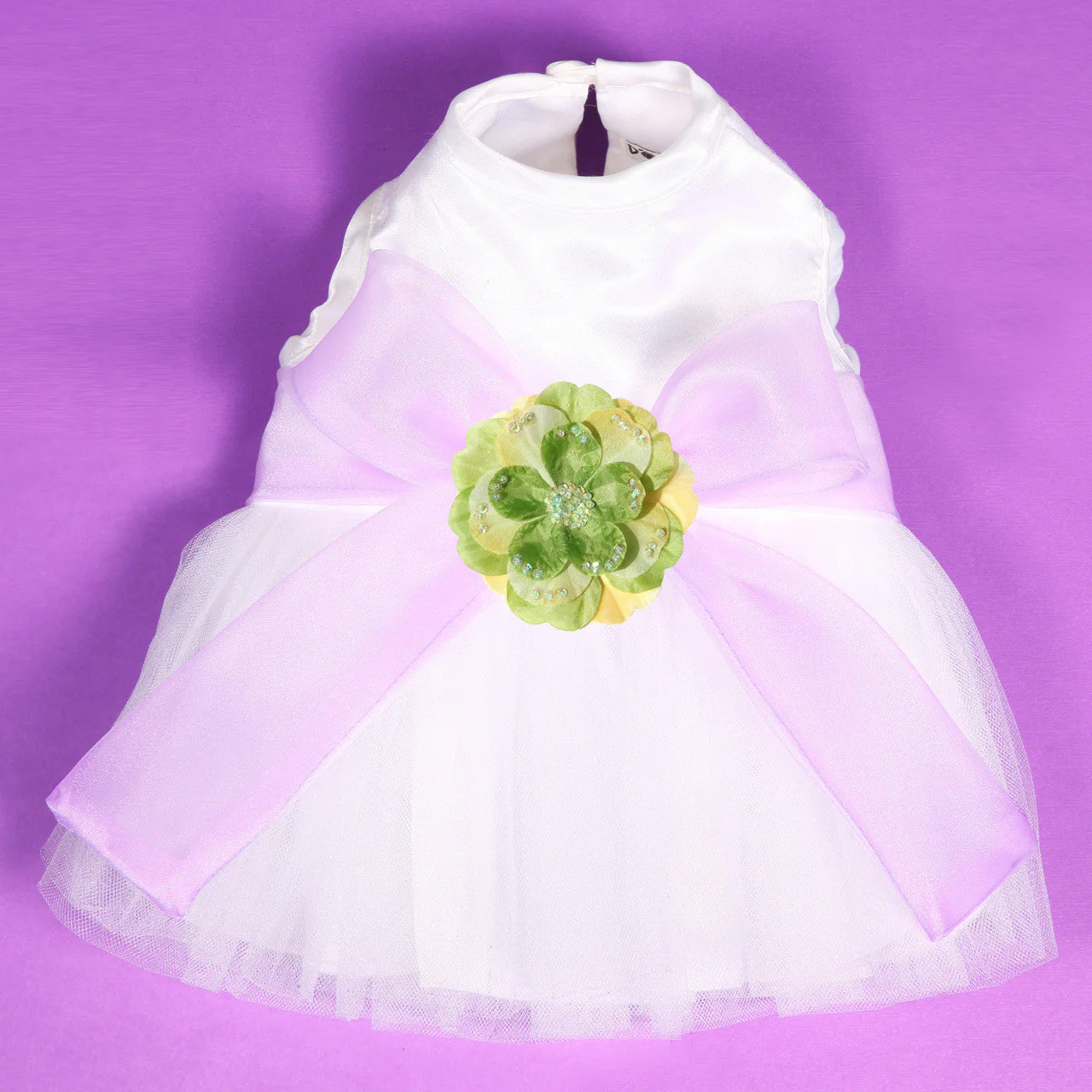 The Madeleine Harness Dog Dress with Lilac Sash - Image 27