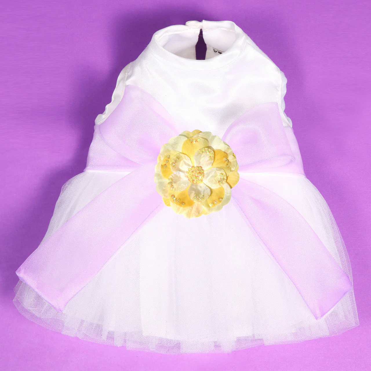 The Madeleine Harness Dog Dress with Lilac Sash - Image 28