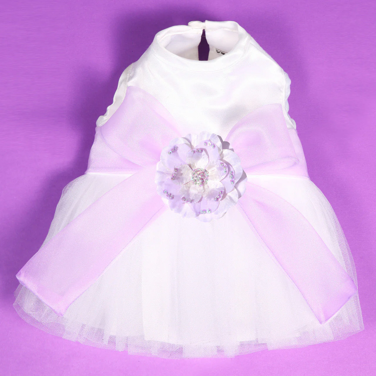 The Madeleine Harness Dog Dress with Lilac Sash - Image 30