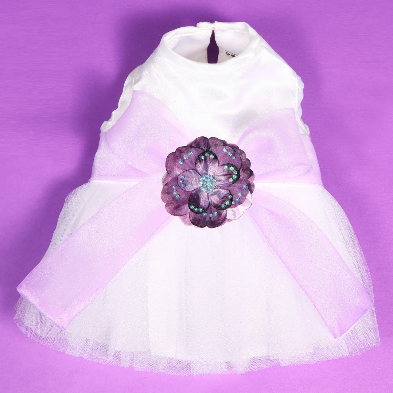 The Madeleine Harness Dog Dress with Lilac Sash - Image 31