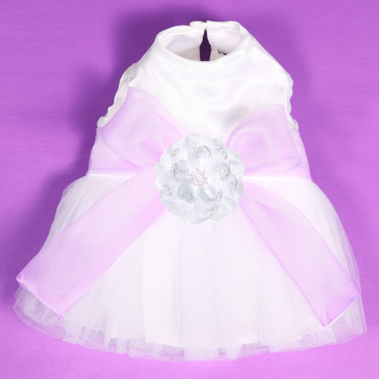 The Madeleine Harness Dog Dress with Lilac Sash - Image 32