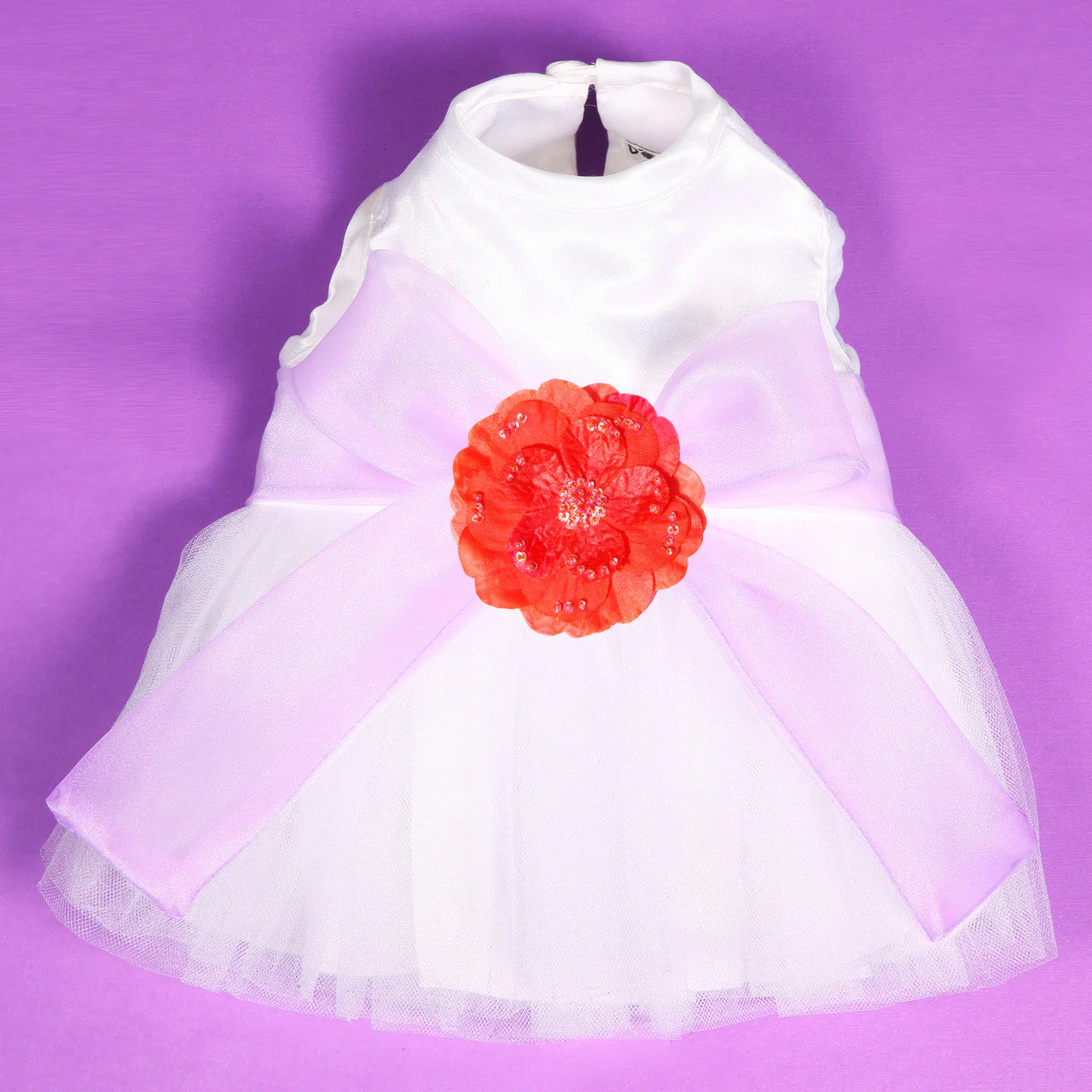 The Madeleine Harness Dog Dress with Lilac Sash - Image 33