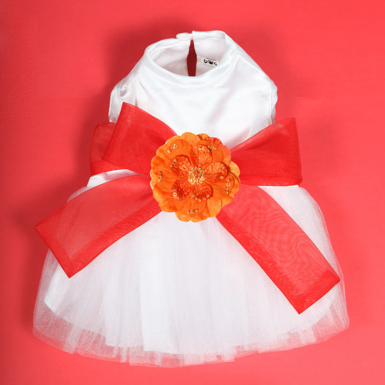 The Madeleine Harness Dog Dress with Red Sash - Image 29