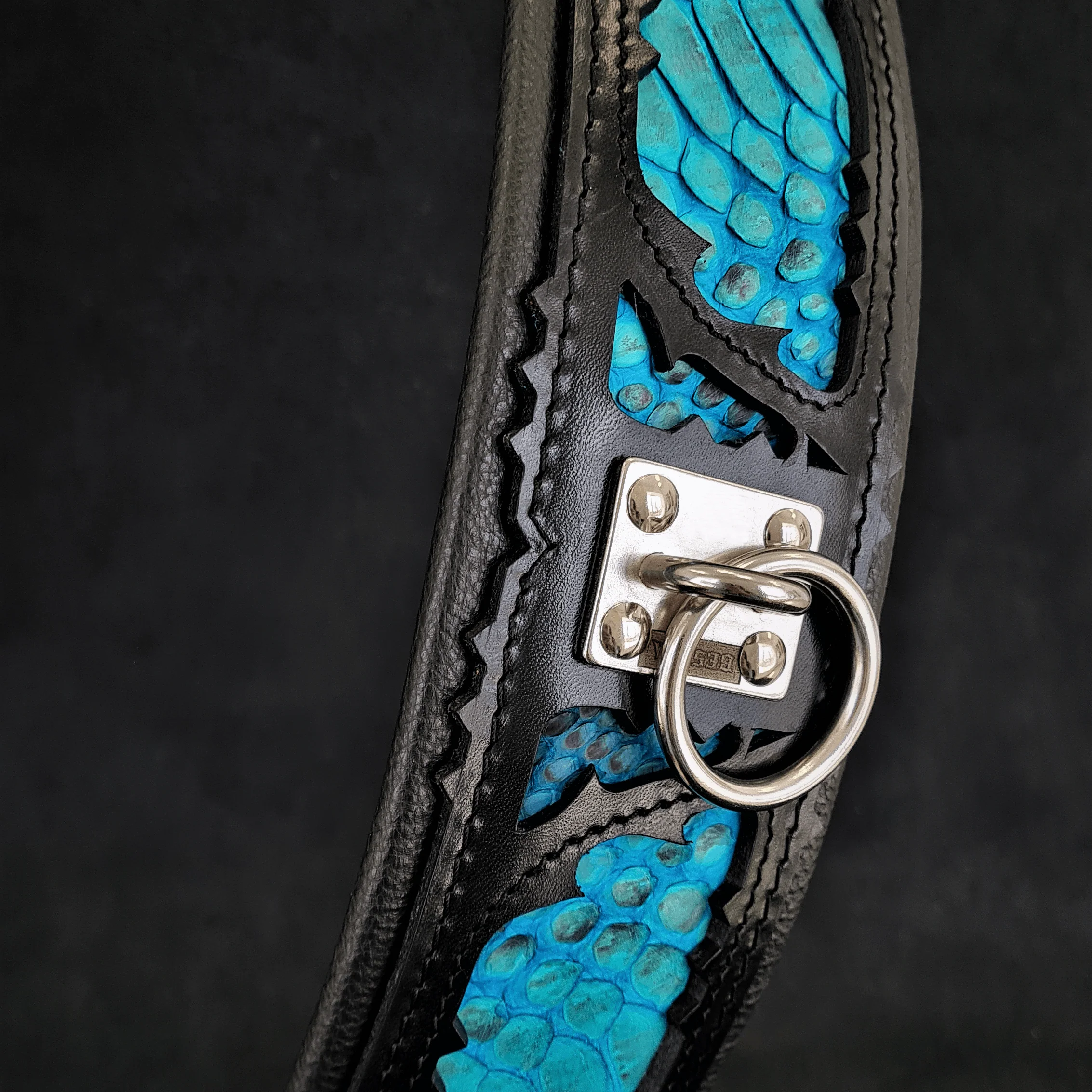 Bestia Dog Gear Genuine Leather Dog Collar