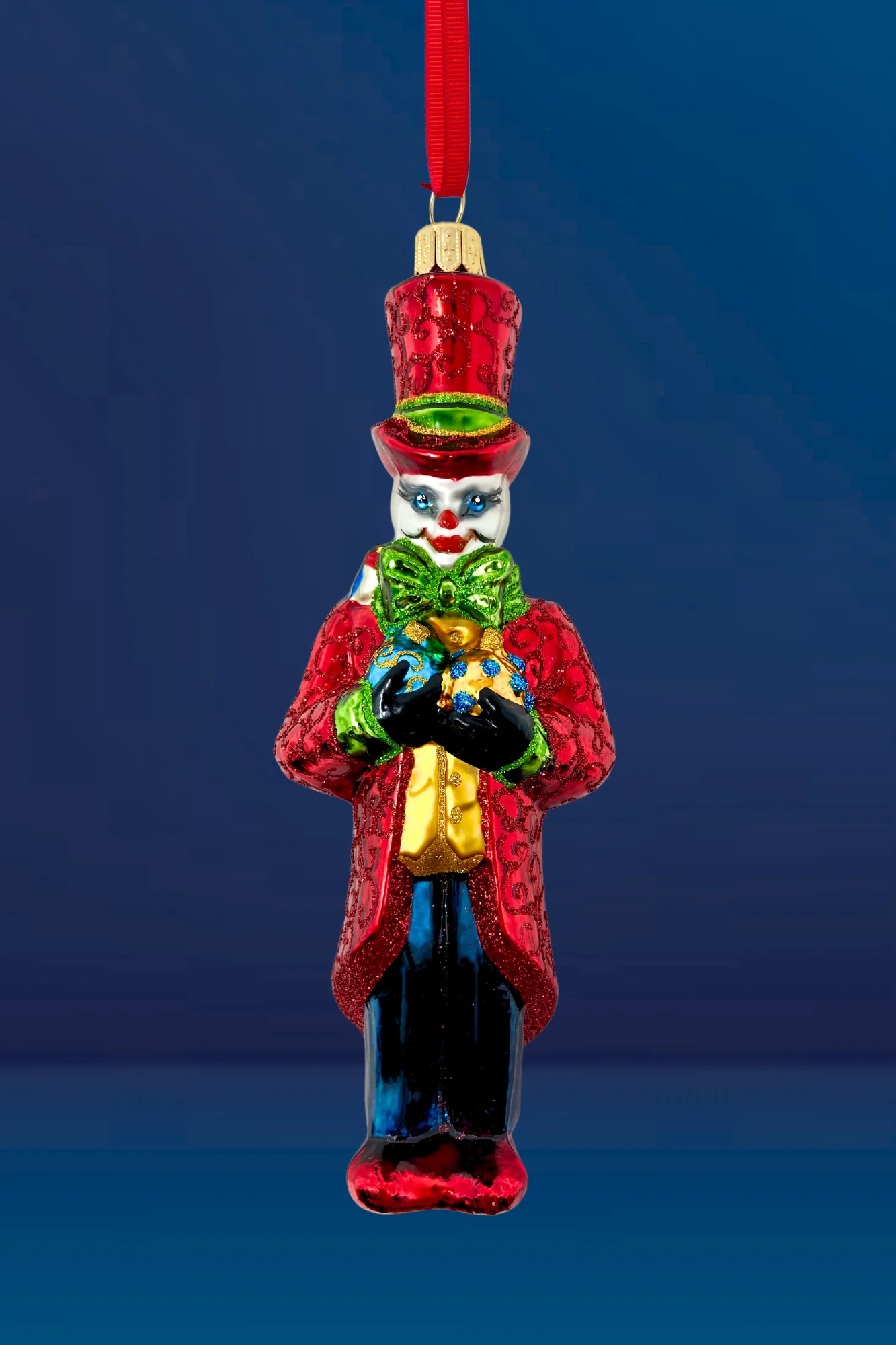 The Naughty List Snowman Glass Ornament