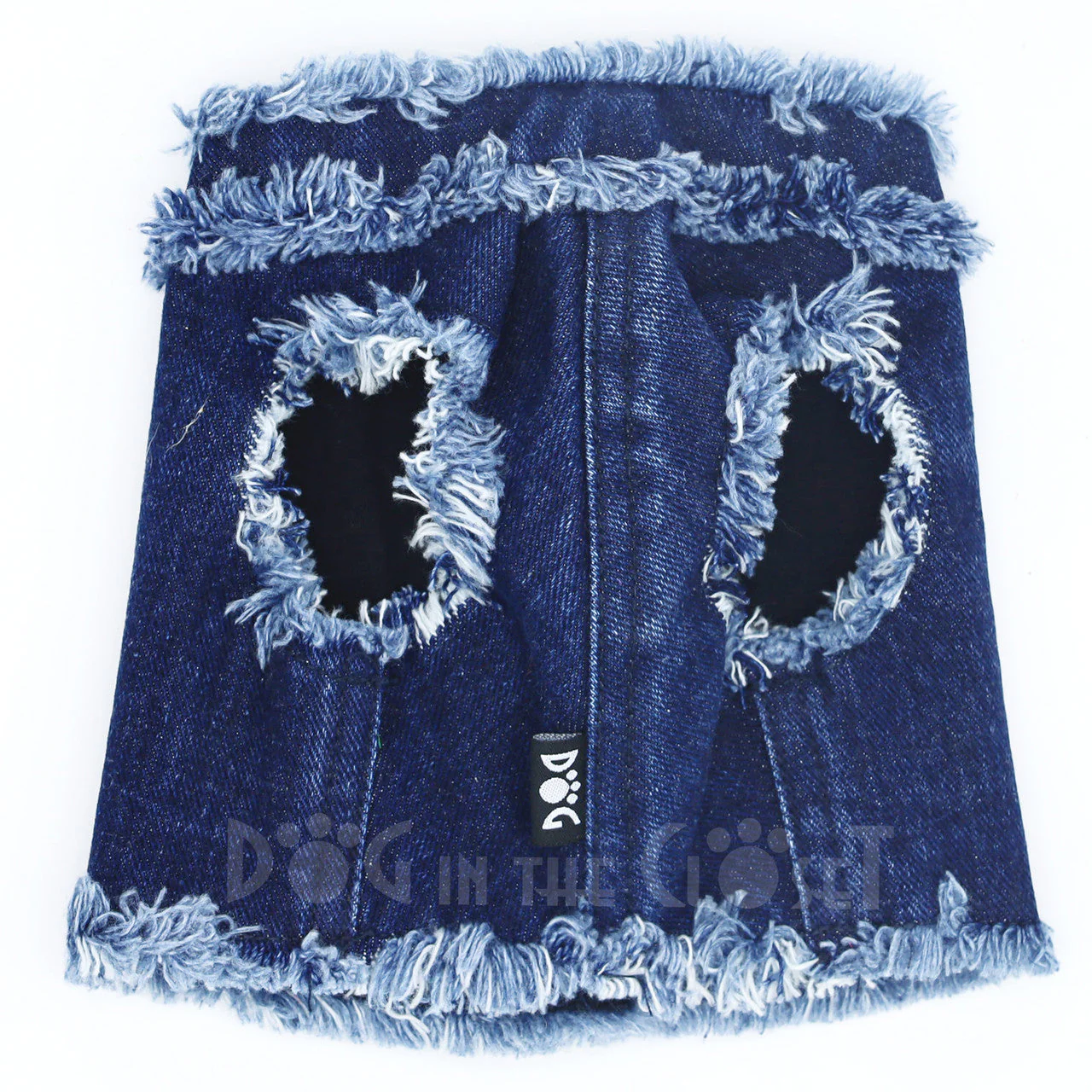 The New York Frayed Denim Harness Vest - Image 2