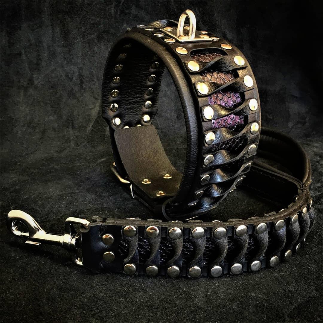 Bestia Dog Gear Genuine Leather Dog Collar - Image 2