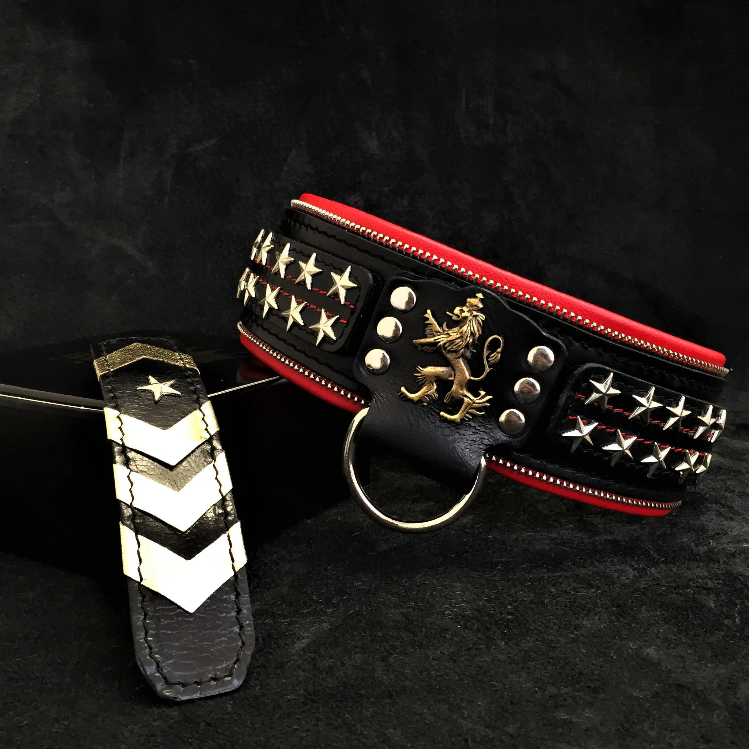 Bestia Dog Gear Genuine Leather Dog Collar