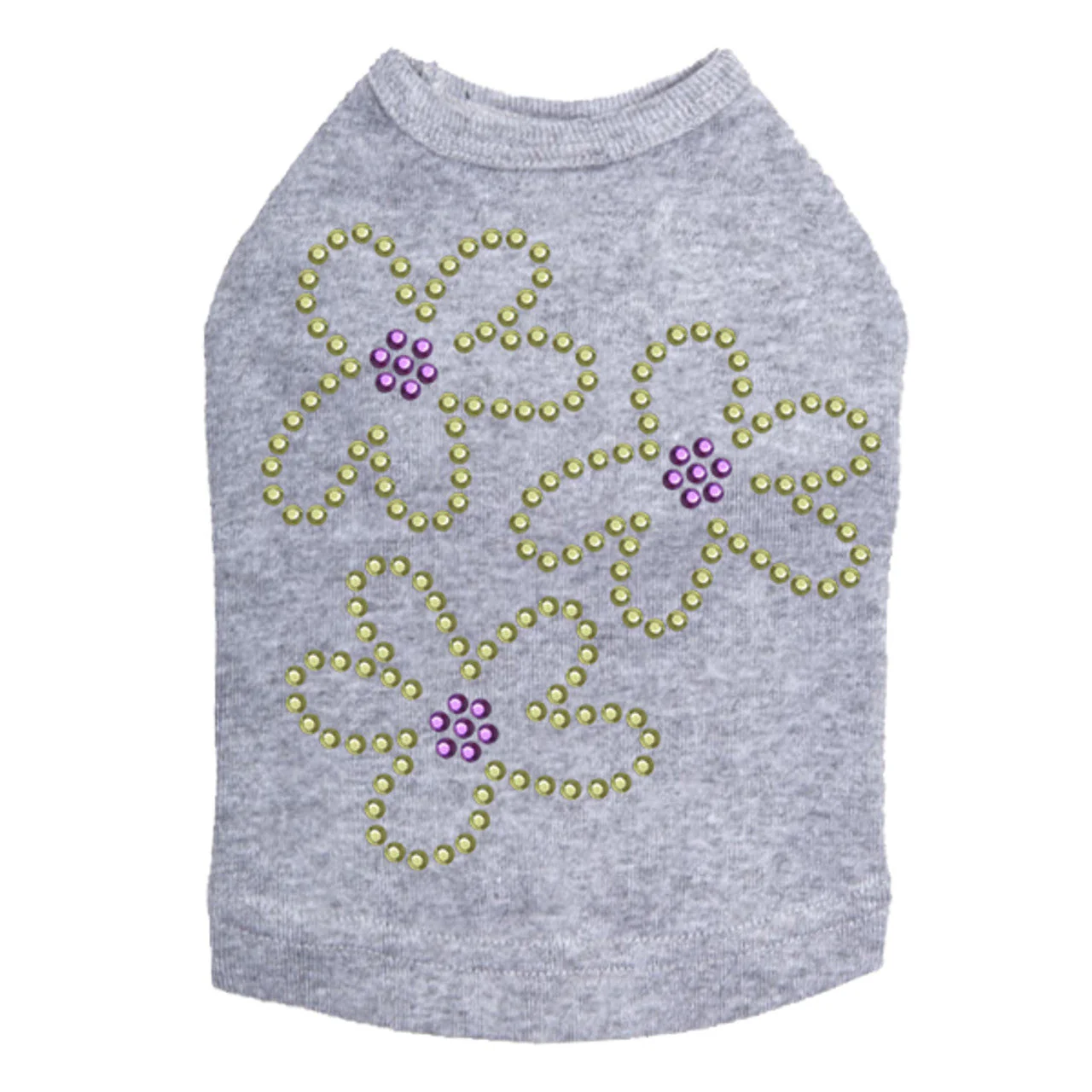Three Lime Flowers - Dog Tank - Image 6