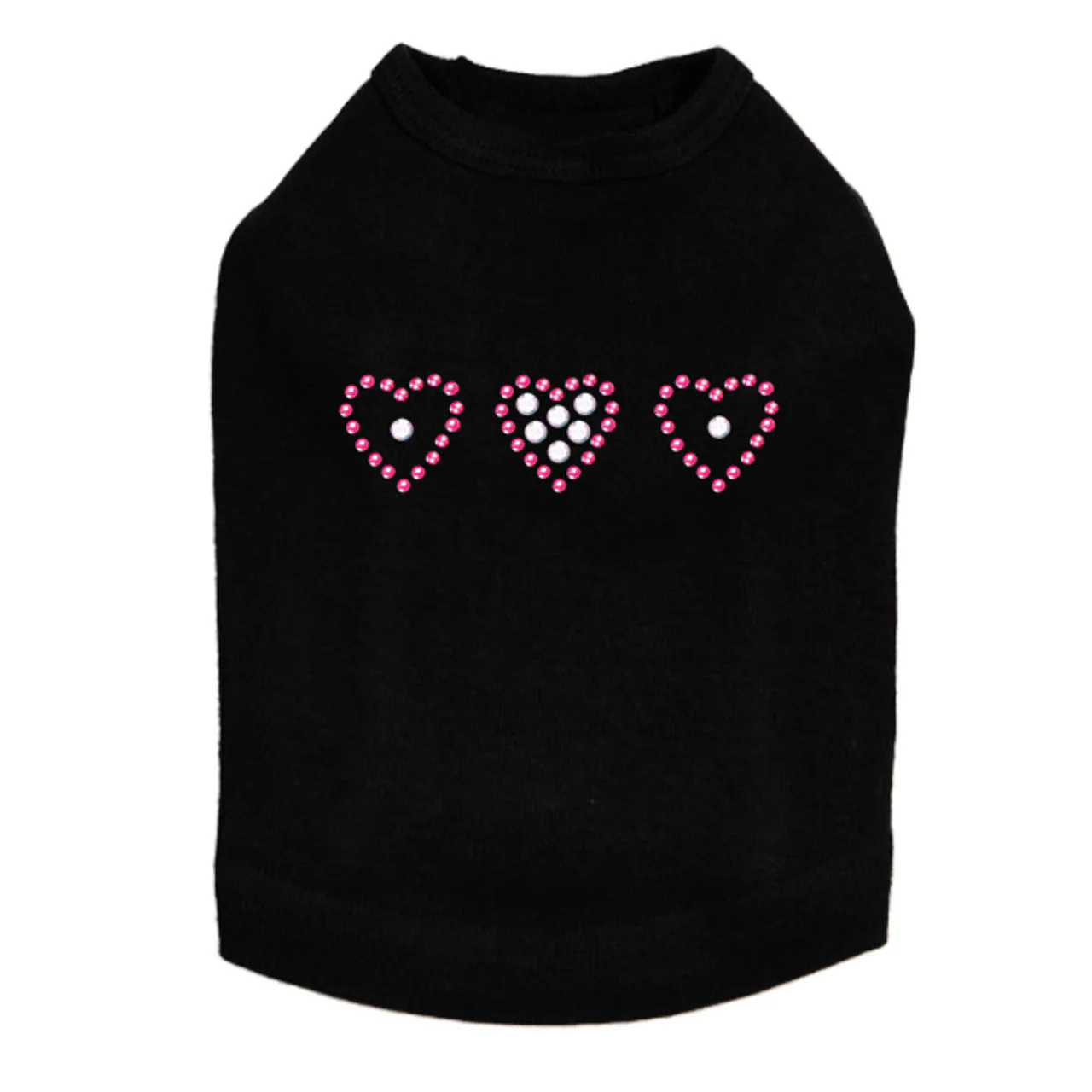 Three Little Hearts - Dog Tank