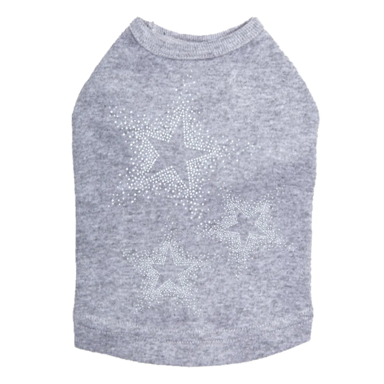 Three Stars (Clear Rhinestones) - Dog Tank - Image 7