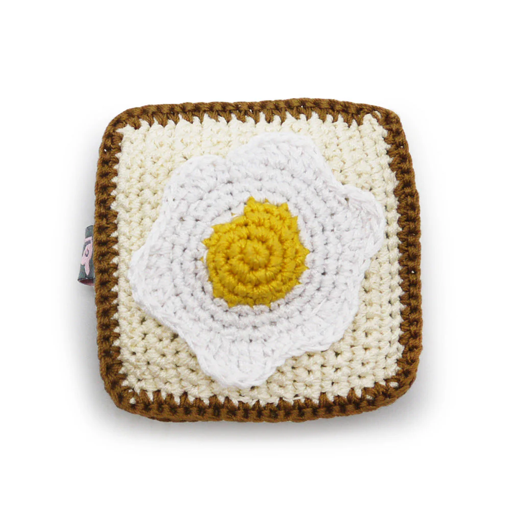 Toast & Egg Crochet Toy - Image 3