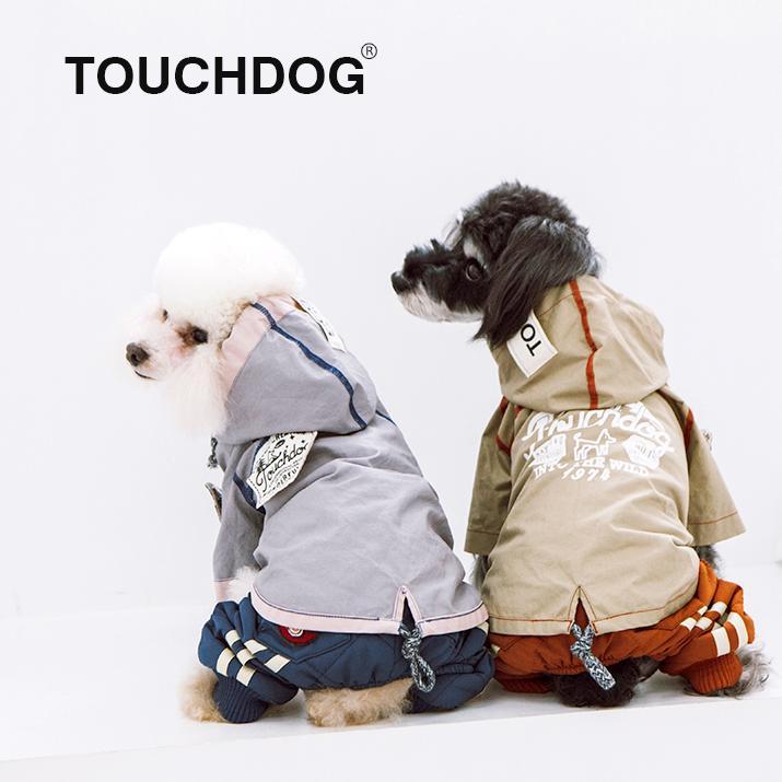 Touchdog Cloudburst Reversible Fashion Waterproof Dog Raincoat - Image 5