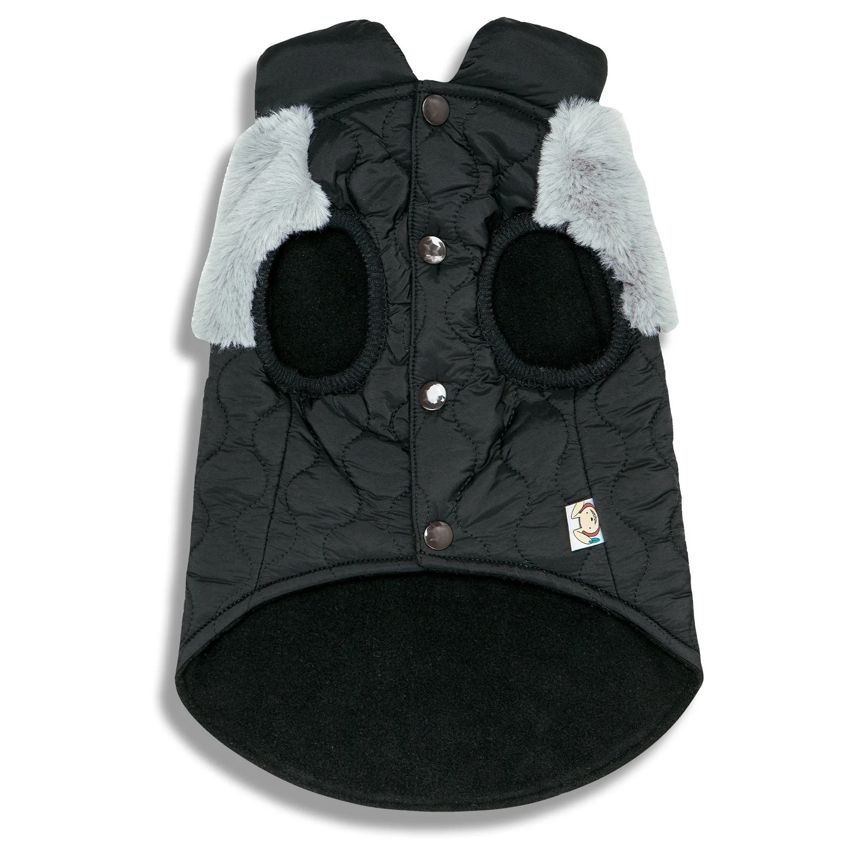 Touchdog Furrost-Bite Fur and Fleece Designer Fashion Dog Jacket - Image 2