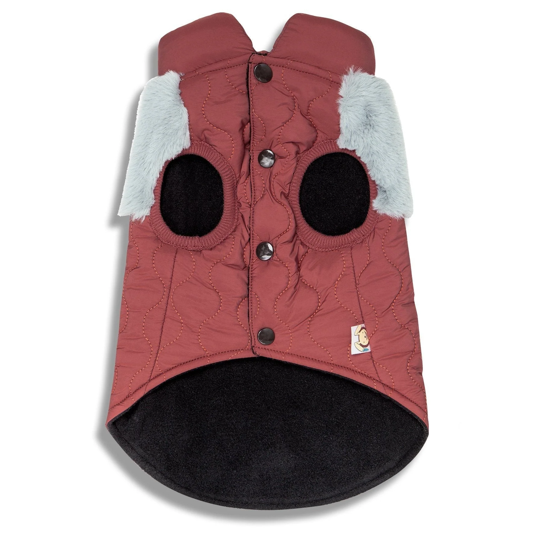 Touchdog Furrost-Bite Fur and Fleece Designer Fashion Dog Jacket - Image 8
