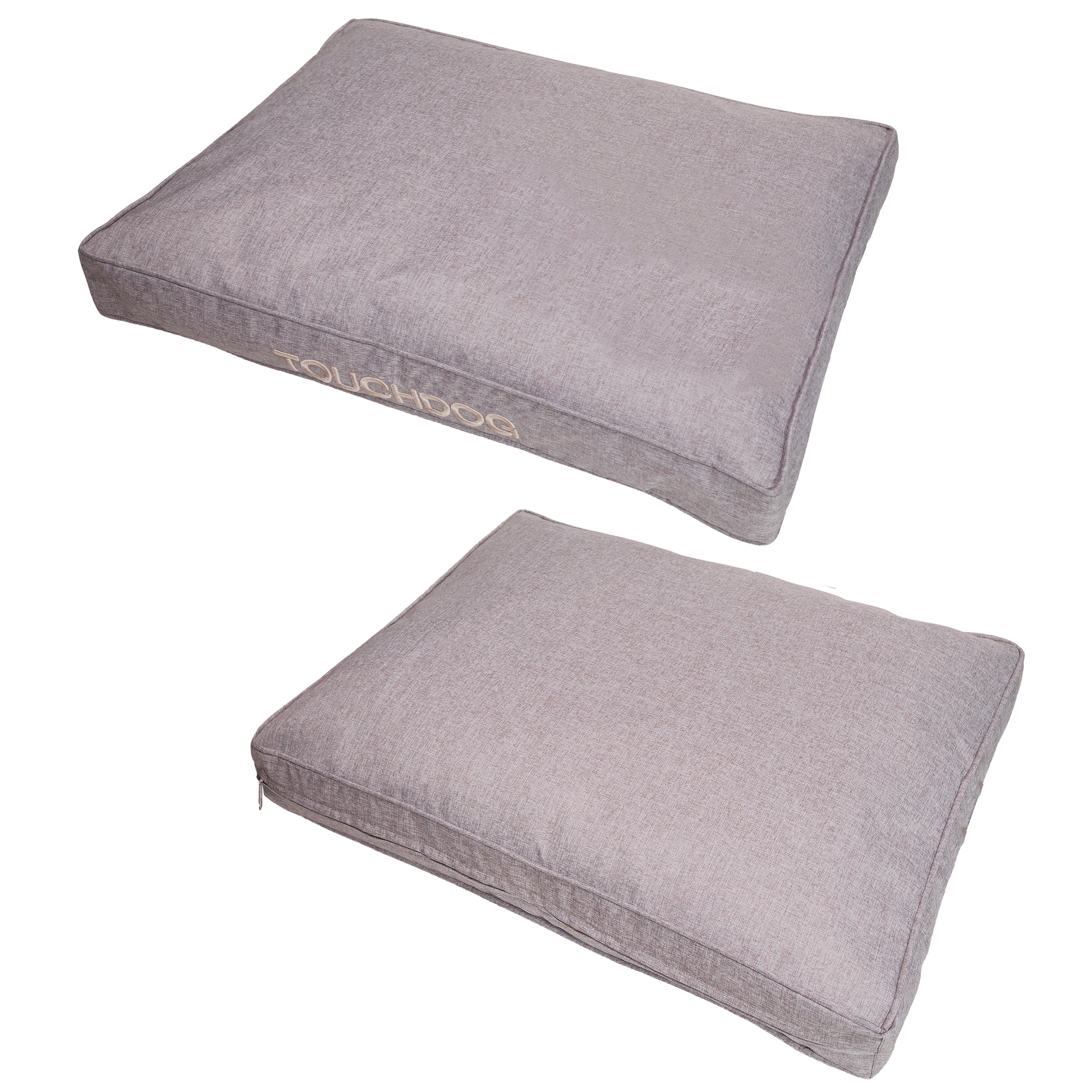 Touchdog Hushky Water-Resistant Premium Raised Rectangular Dog Mat - Image 2