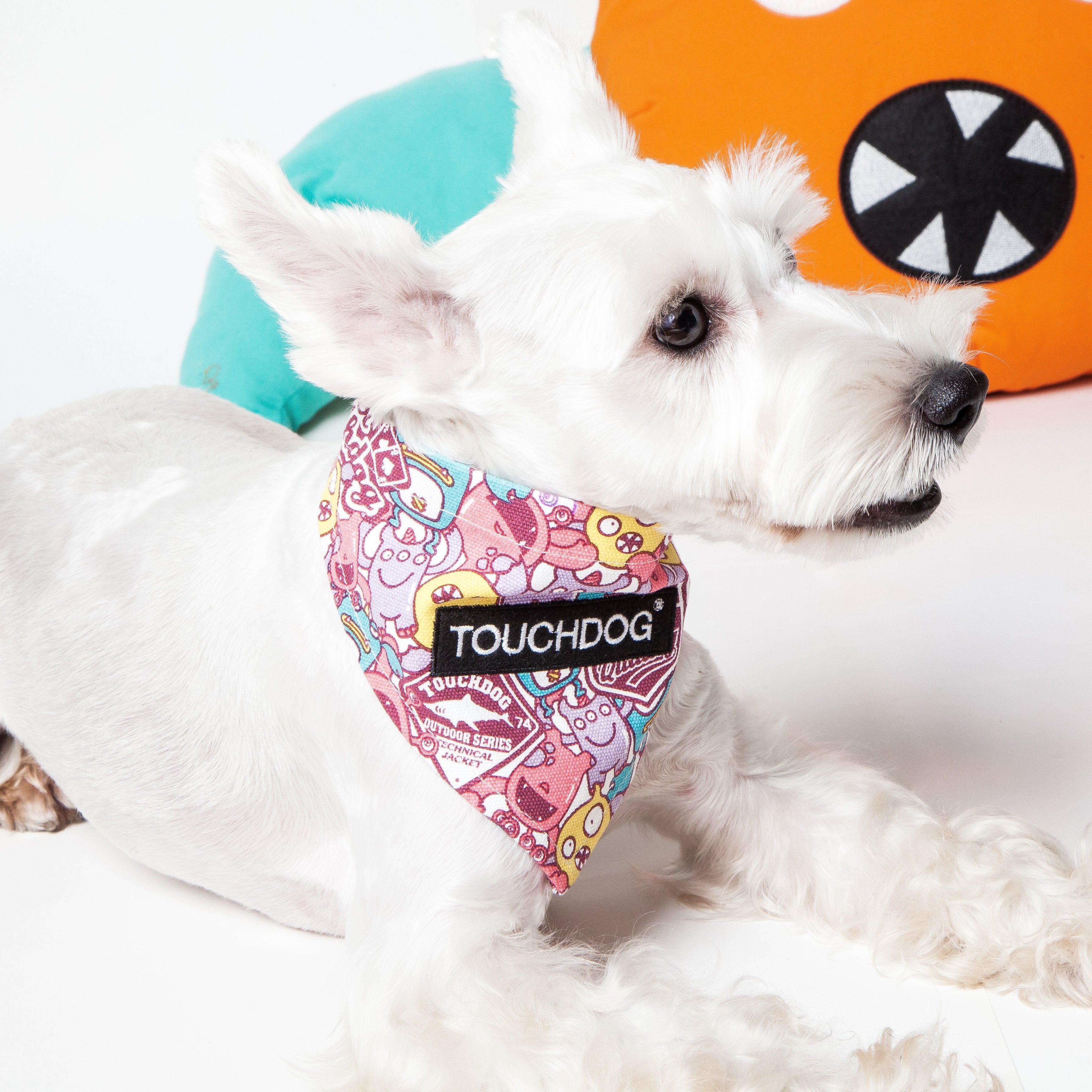 Touchdog Plaid Patterned Hook-and-Loop Fashion Dog Bandana - Image 5