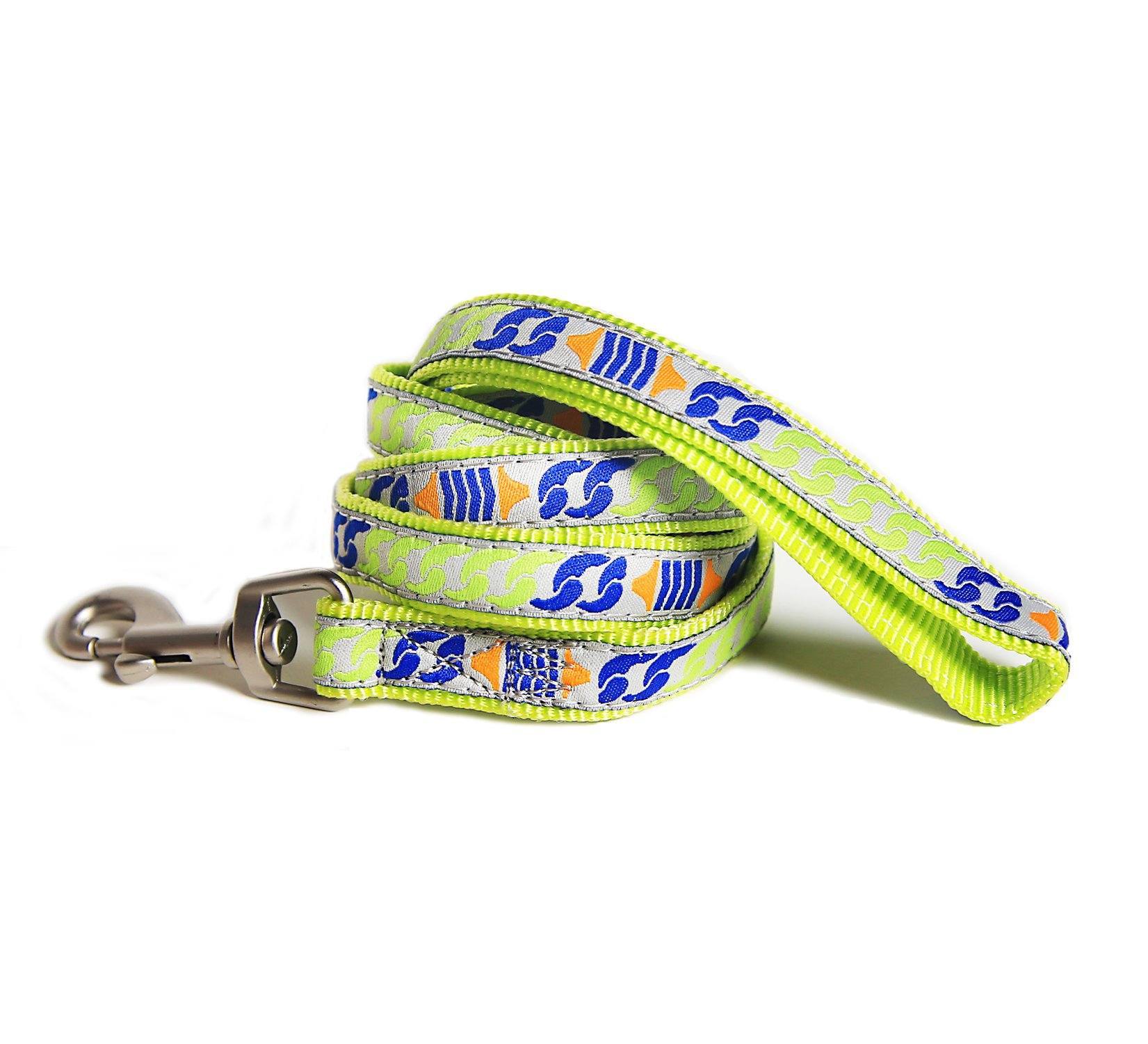 Touchdog Tough Stitched Durable Embroidered Leash and Harness - Yellow - Image 2