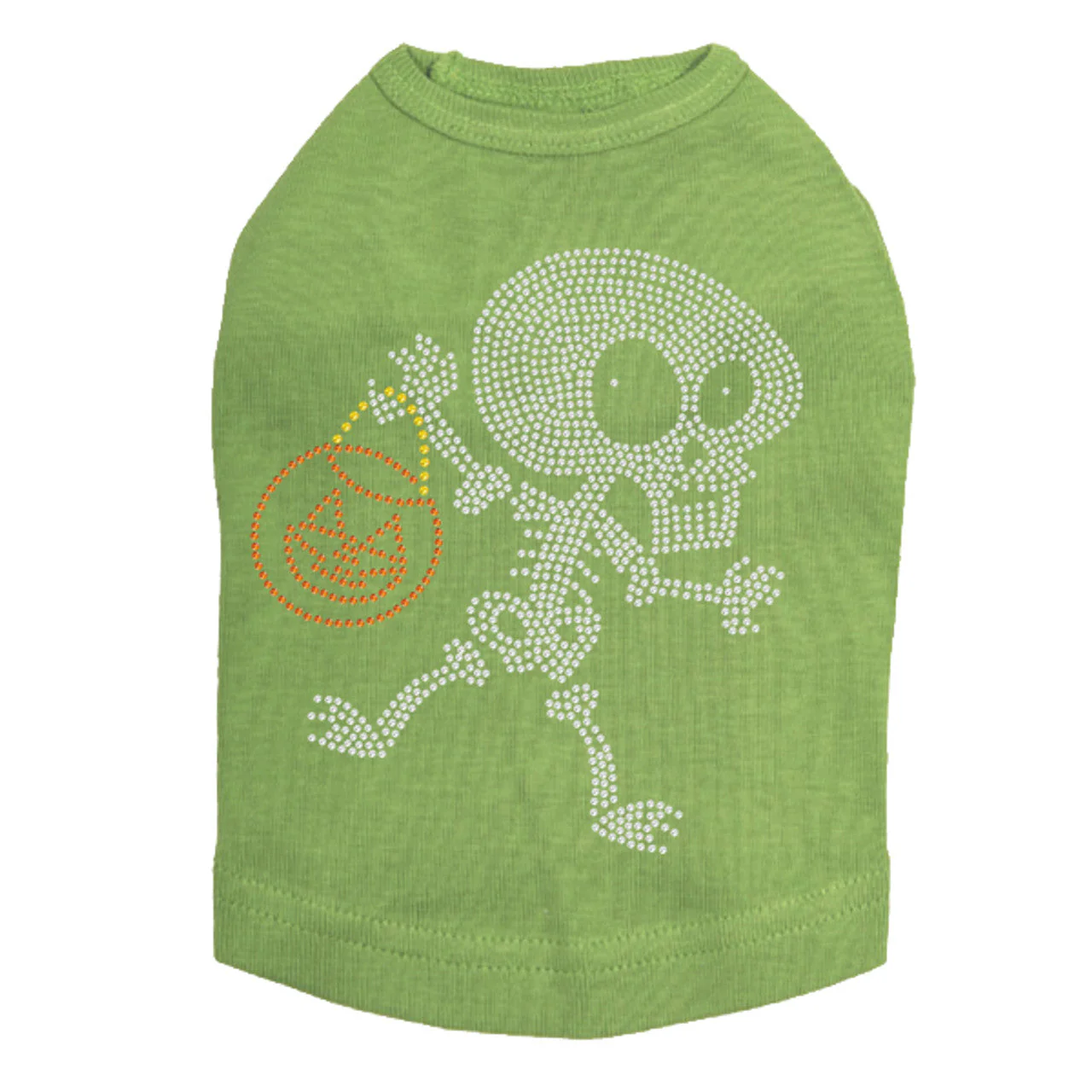 Trick or Treat Skeleton - Dog Tank - Image 10