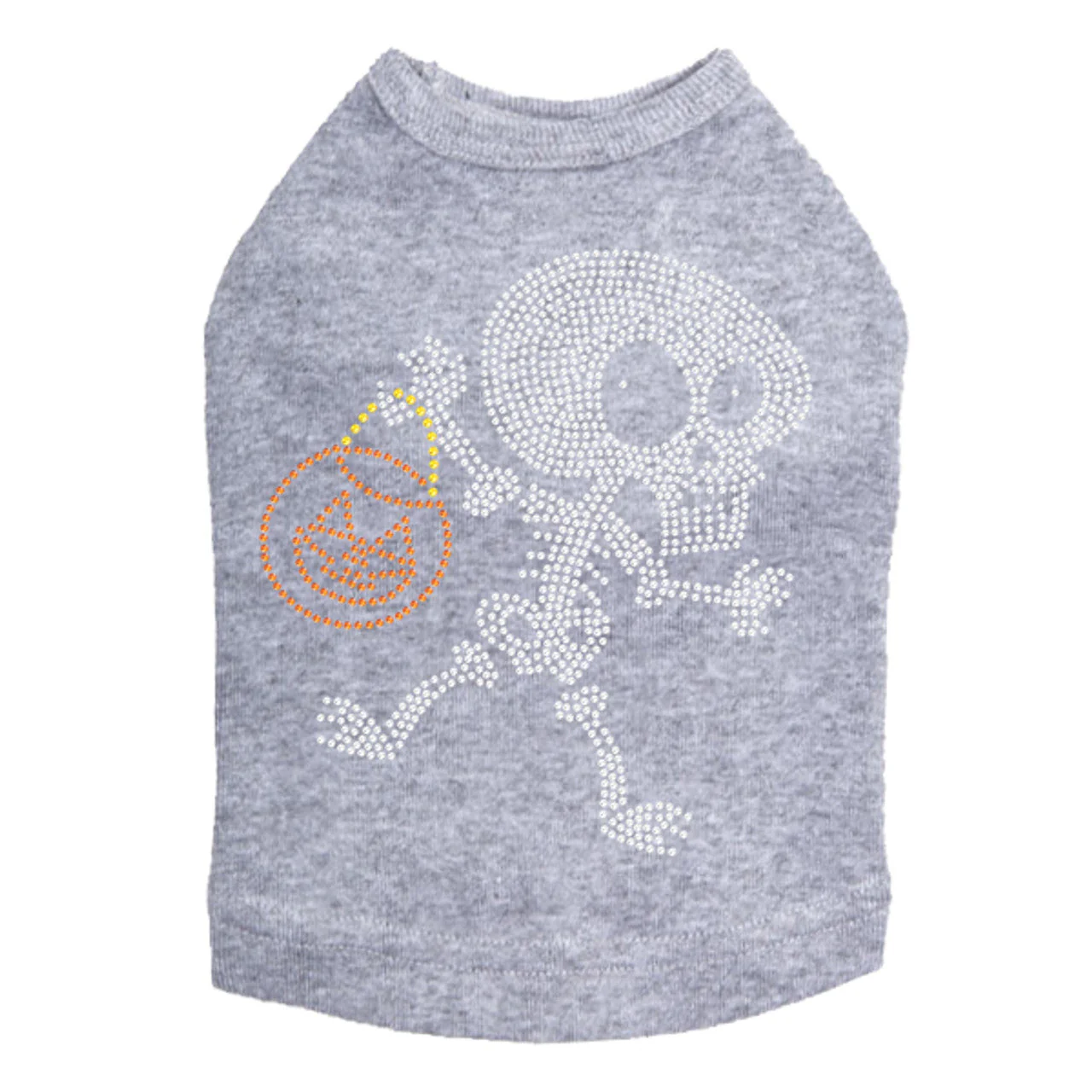 Trick or Treat Skeleton - Dog Tank - Image 3